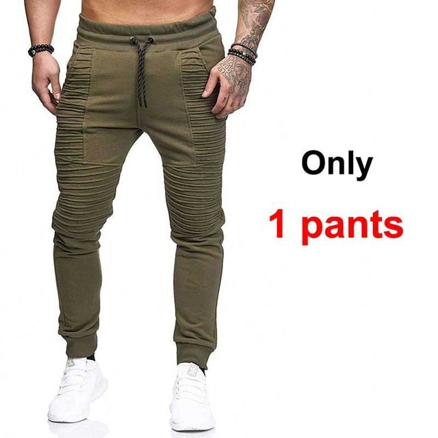 Mens Striped Two Piece Set Hoodie Autumn