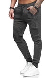 Mens Striped Two Piece Set Hoodie Autumn