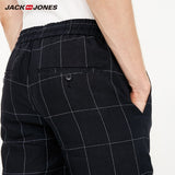 JackJones Men's Linen Window Plaid Shorts