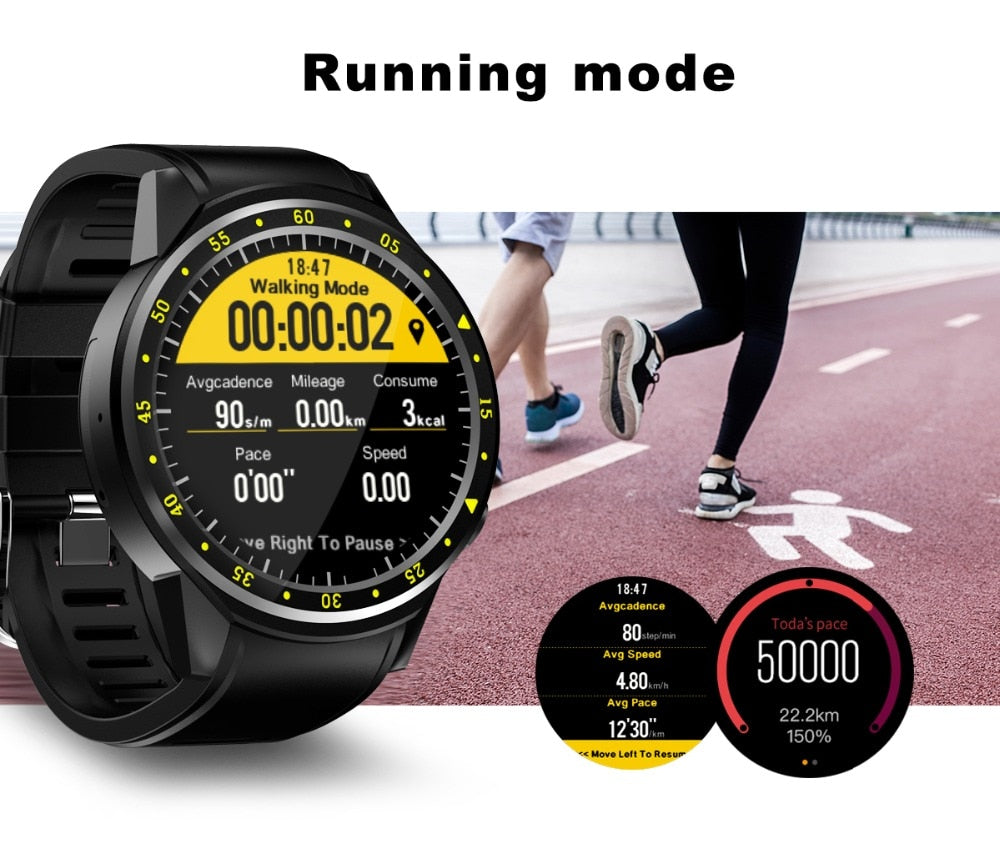 Smart Sports Wristwatch With GPS & Camera,Bluetooth,Sim Card For IOS & Android