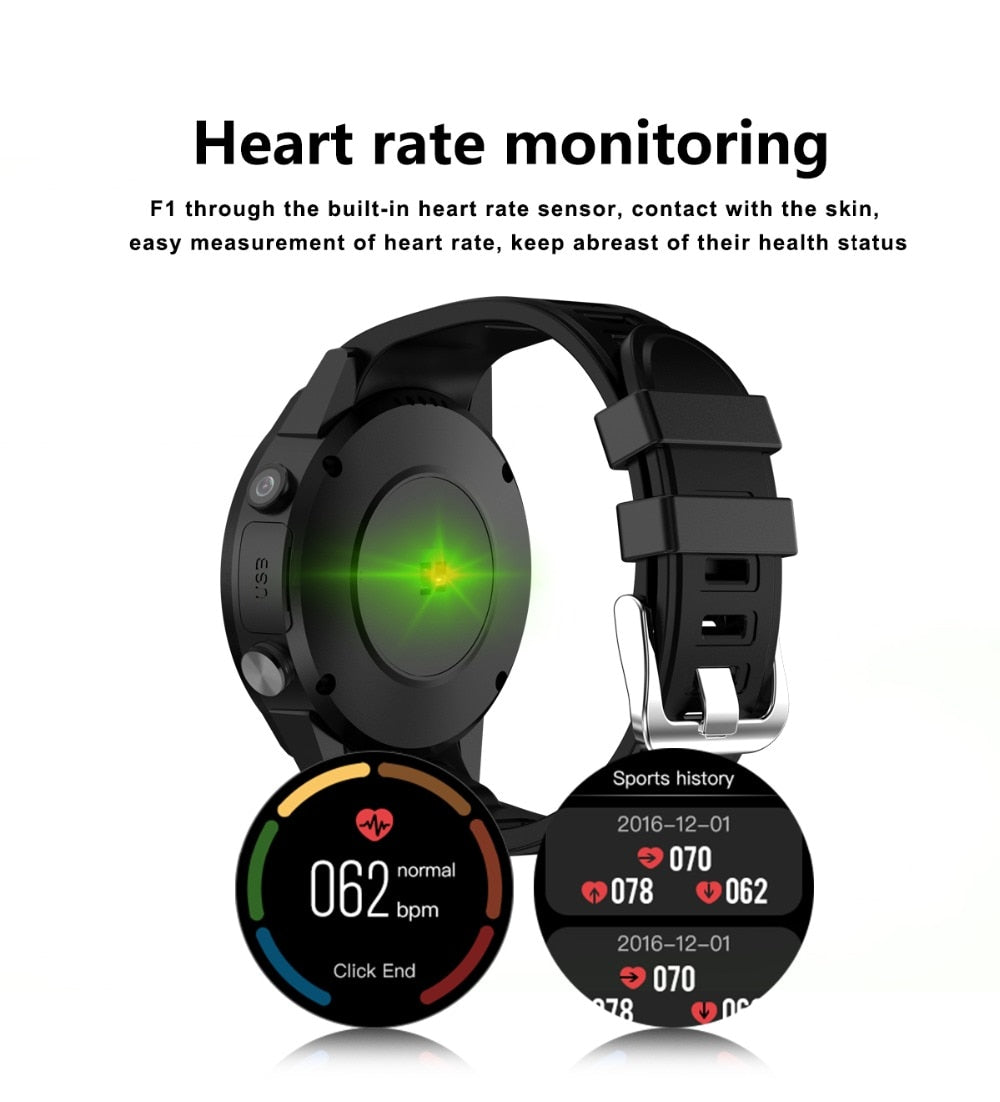 Smart Sports Wristwatch With GPS & Camera,Bluetooth,Sim Card For IOS & Android