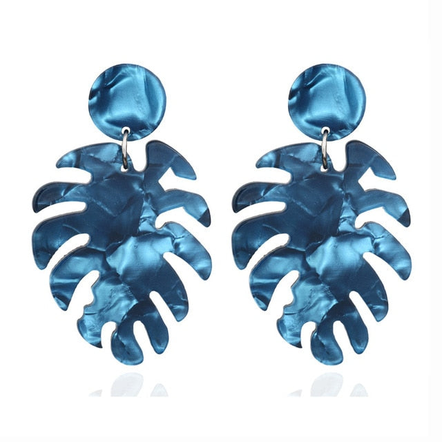 Round Ear Drop Acrylic Boho Earring For Women