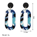 Round Ear Drop Acrylic Boho Earring For Women