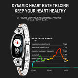 Heart Rate Monitoring Women Waterproof Smart Bluetooth Smartwatch For IOS & Android