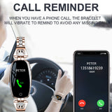 Heart Rate Monitoring Women Waterproof Smart Bluetooth Smartwatch For IOS & Android