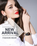 Heart Rate Monitoring Women Waterproof Smart Bluetooth Smartwatch For IOS & Android
