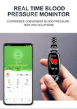 Heart Rate Monitoring Women Waterproof Smart Bluetooth Smartwatch For IOS & Android