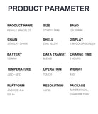 Heart Rate Monitoring Women Waterproof Smart Bluetooth Smartwatch For IOS & Android