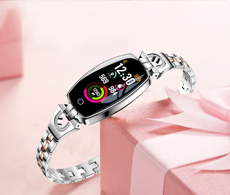 Heart Rate Monitoring Women Waterproof Smart Bluetooth Smartwatch For IOS & Android