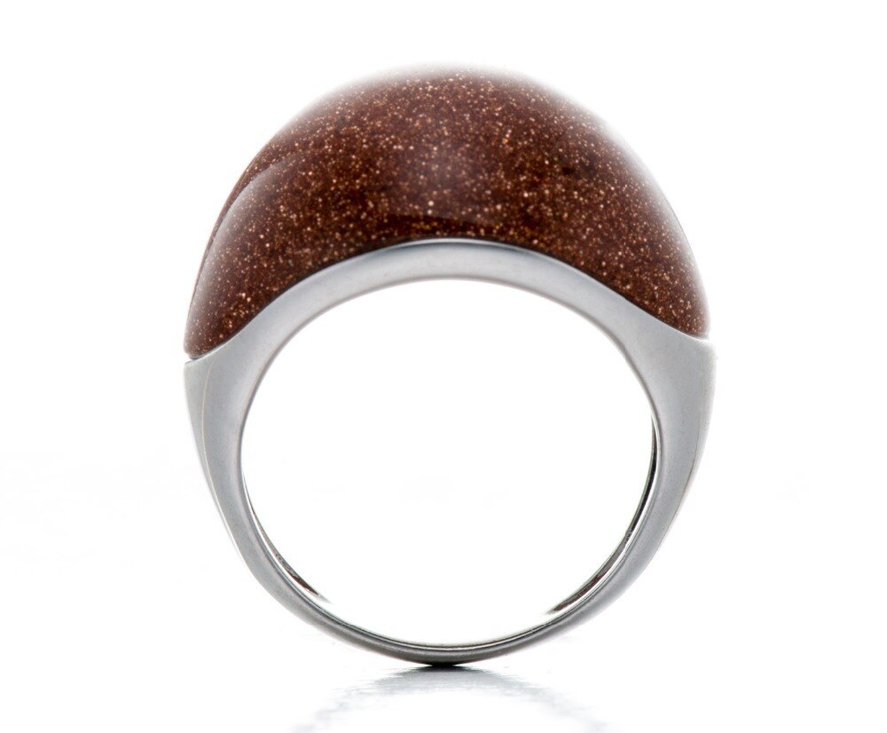 Solid Stone 925 Sterling Silver Ring Fol Holiday or Chrstmas