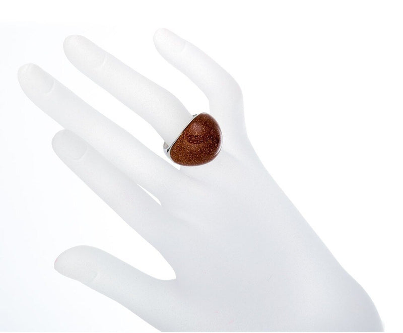 Solid Stone 925 Sterling Silver Ring Fol Holiday or Chrstmas