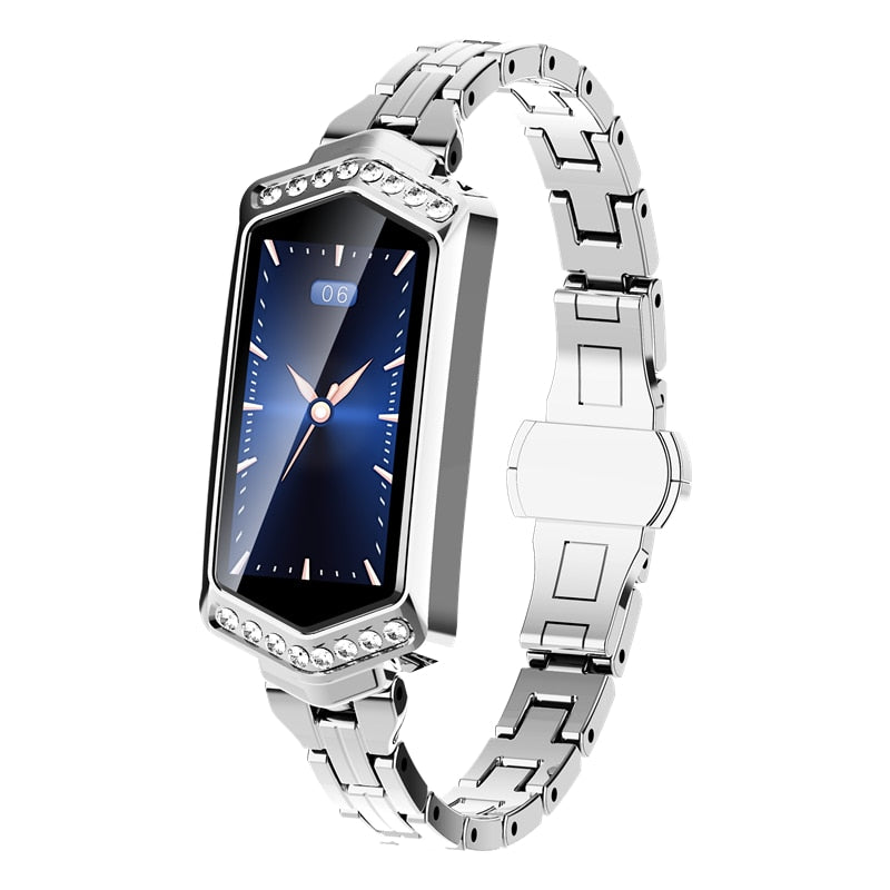 Dual Mood Blood Pressure & Heart Rate Monitoring Ladies  Bluetooth Smartwatch