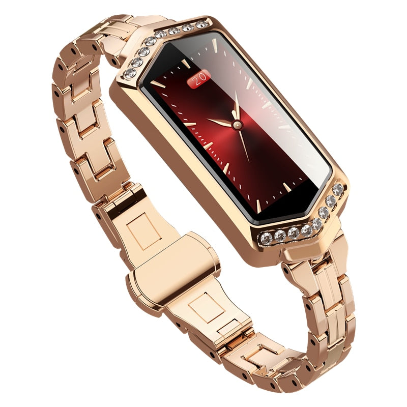 Dual Mood Blood Pressure & Heart Rate Monitoring Ladies  Bluetooth Smartwatch