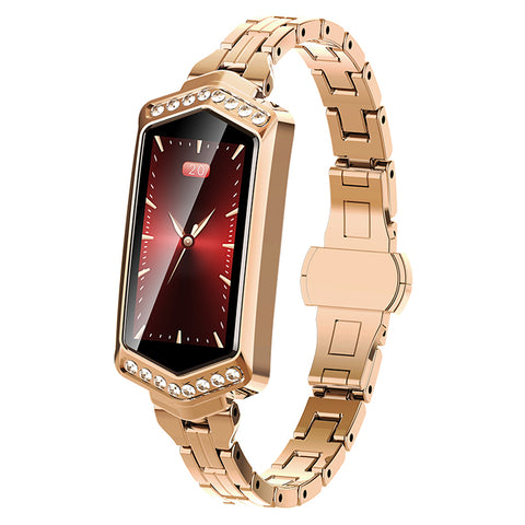 Dual Mood Blood Pressure & Heart Rate Monitoring Ladies  Bluetooth Smartwatch