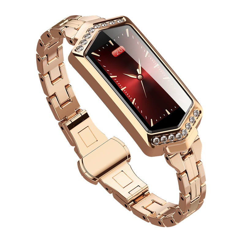 Dual Mood Blood Pressure & Heart Rate Monitoring Ladies  Bluetooth Smartwatch