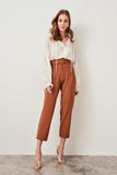 Mink Button Detail Knitted Pants