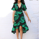 Premium Quality Designed Ladies Chiffon Ruffle Loose Summer Dress