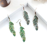 Boho Style Drop Down Vintage Leaves Tassel