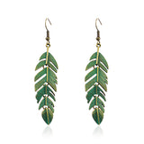 Boho Style Drop Down Vintage Leaves Tassel