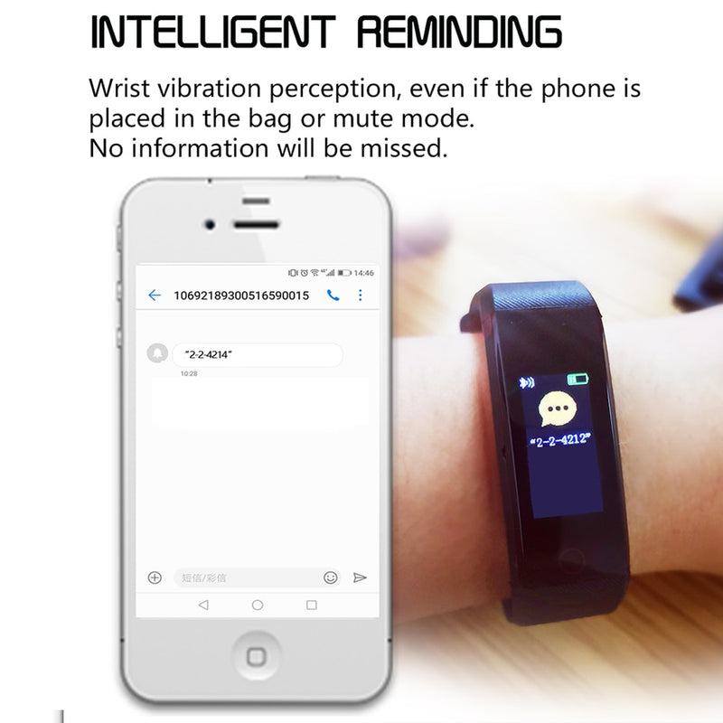 Heart  Rate & Blood Pressure Monitoring Smartwatch For iOs & Android