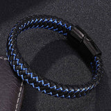 Mixed Pure Leather Men Gorgeous Bracelet