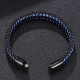 Mixed Pure Leather Men Gorgeous Bracelet