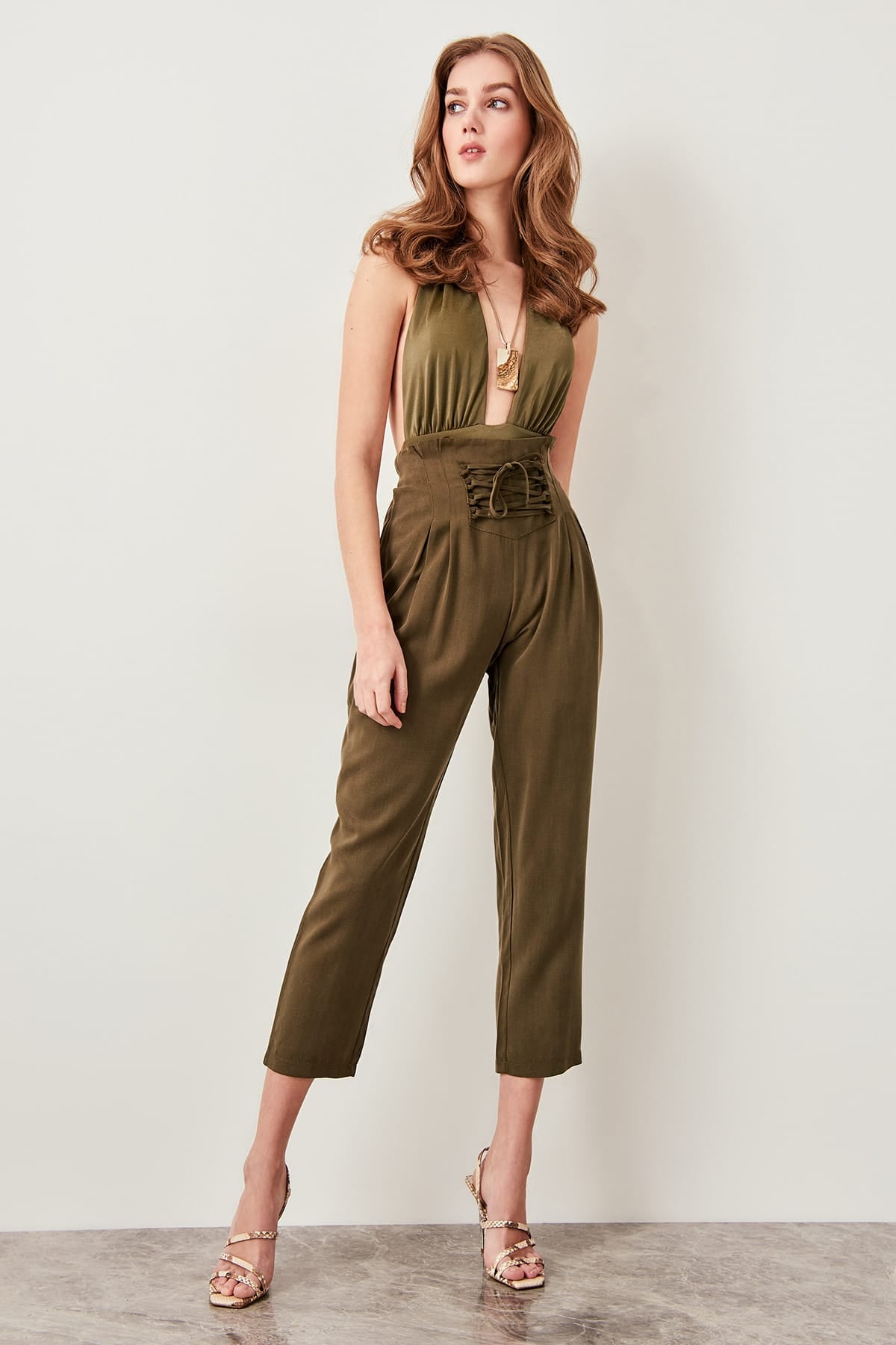Advanced Linking Khaki Pants Lyocell