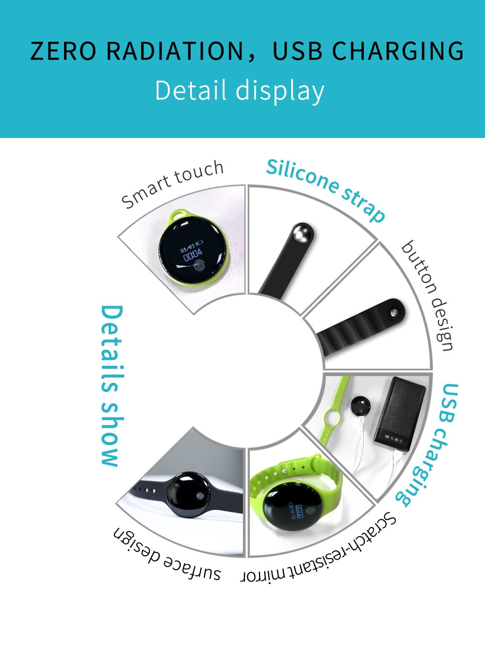 Intelligent Fitness Bracelet Watch For iPhone