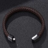 Uniquely Designed Pure Leather Men Gorgeous Bracelet
