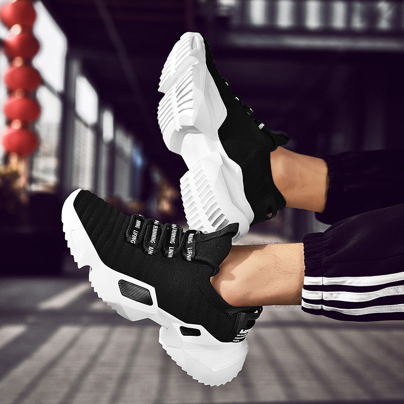 Thick Soled Flyknit Extra Anty Skidding Trainer For All Season
