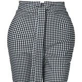 Finest British Style Ladies Grid Belted Casual High Street Pant