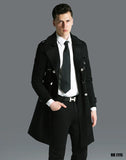 Double Breasted Adjustable Waist Long Winter Windproof Trench