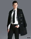 Double Breasted Adjustable Waist Long Winter Windproof Trench