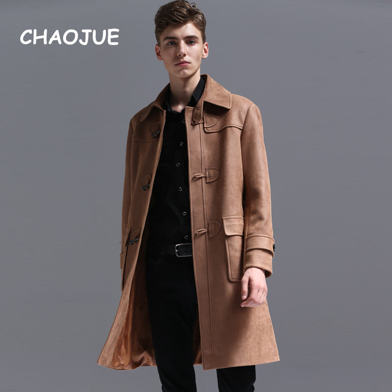 Tailored For Fine Quality Men Polyester Long Overcoat
