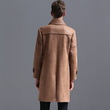 Tailored For Fine Quality Men Polyester Long Overcoat