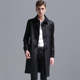 Tailored For Fine Quality Men Polyester Long Overcoat