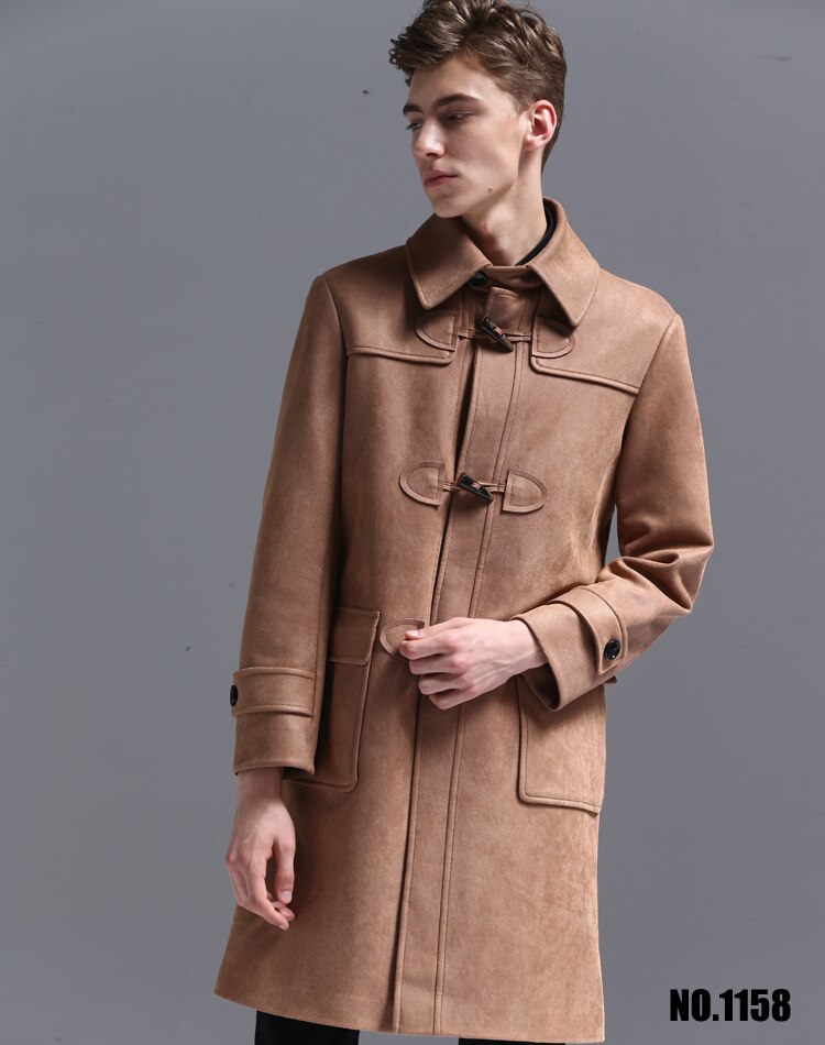 Tailored For Fine Quality Men Polyester Long Overcoat