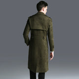 Double breasted Men Long Trench Coat The Cold Breaker