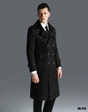 Double breasted Men Long Trench Coat The Cold Breaker