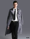 Double breasted Men Long Trench Coat The Cold Breaker
