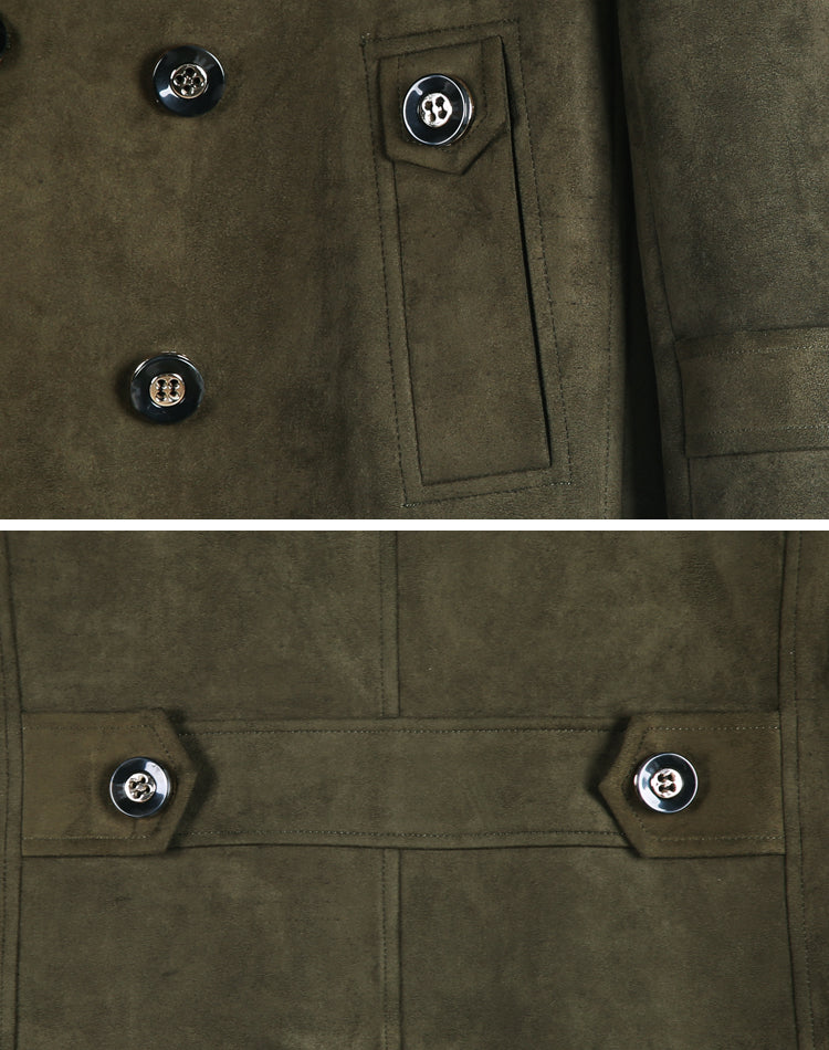 Double breasted Men Long Trench Coat The Cold Breaker