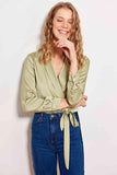 Mint Double Breasted Collar Body Ladies Summer To Autumn Street Wear Pants