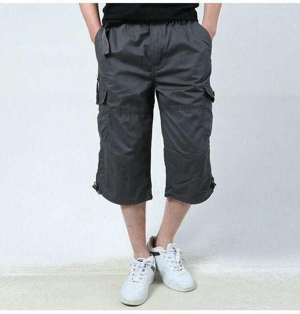 Mens Multi Pockets Short Trouser For Summer Walk