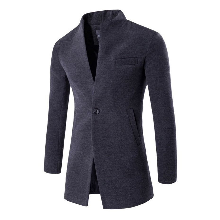 Autumn To Winter Wool Windbreaker For Men