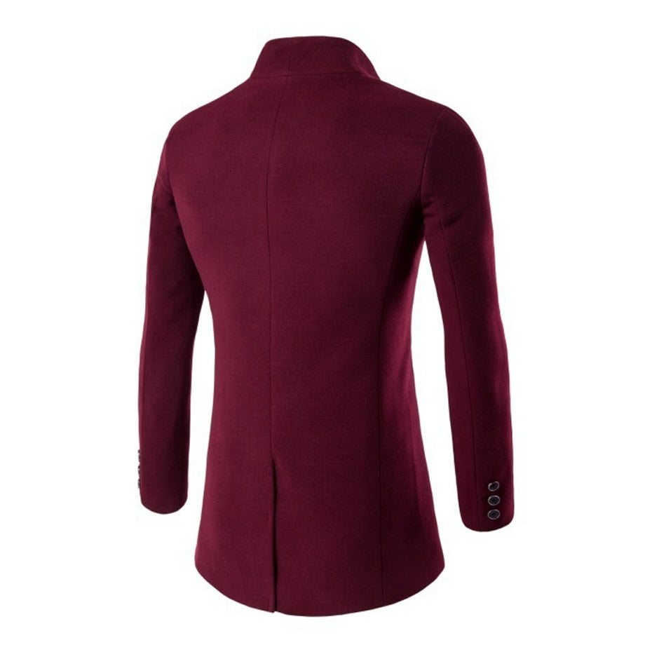 Autumn To Winter Wool Windbreaker For Men