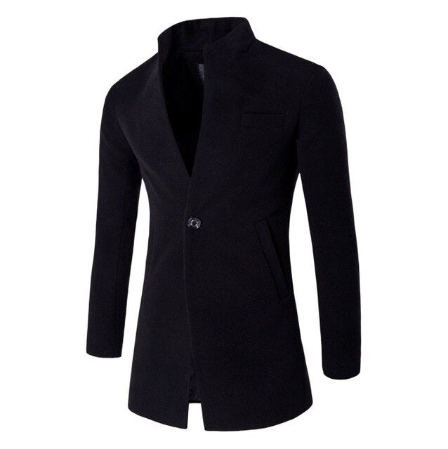 Autumn To Winter Wool Windbreaker For Men