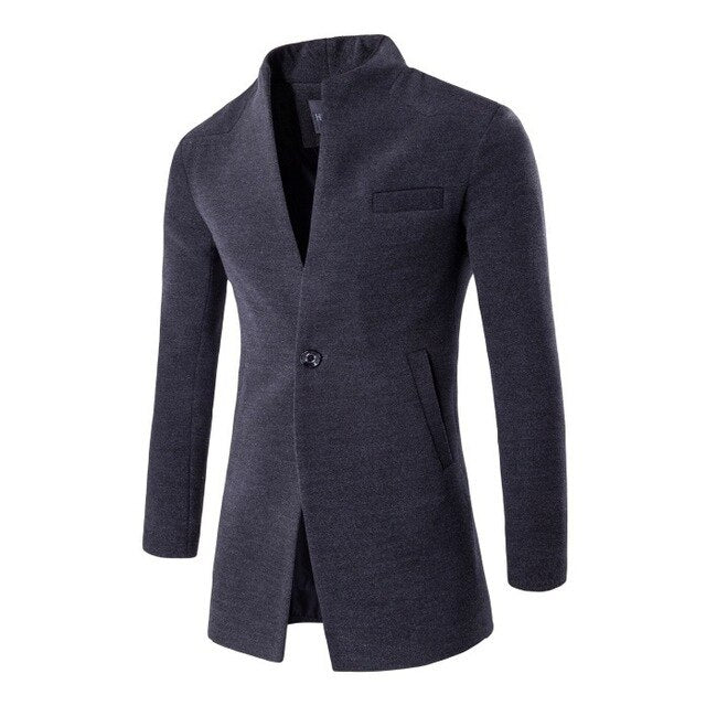 Autumn To Winter Wool Windbreaker For Men