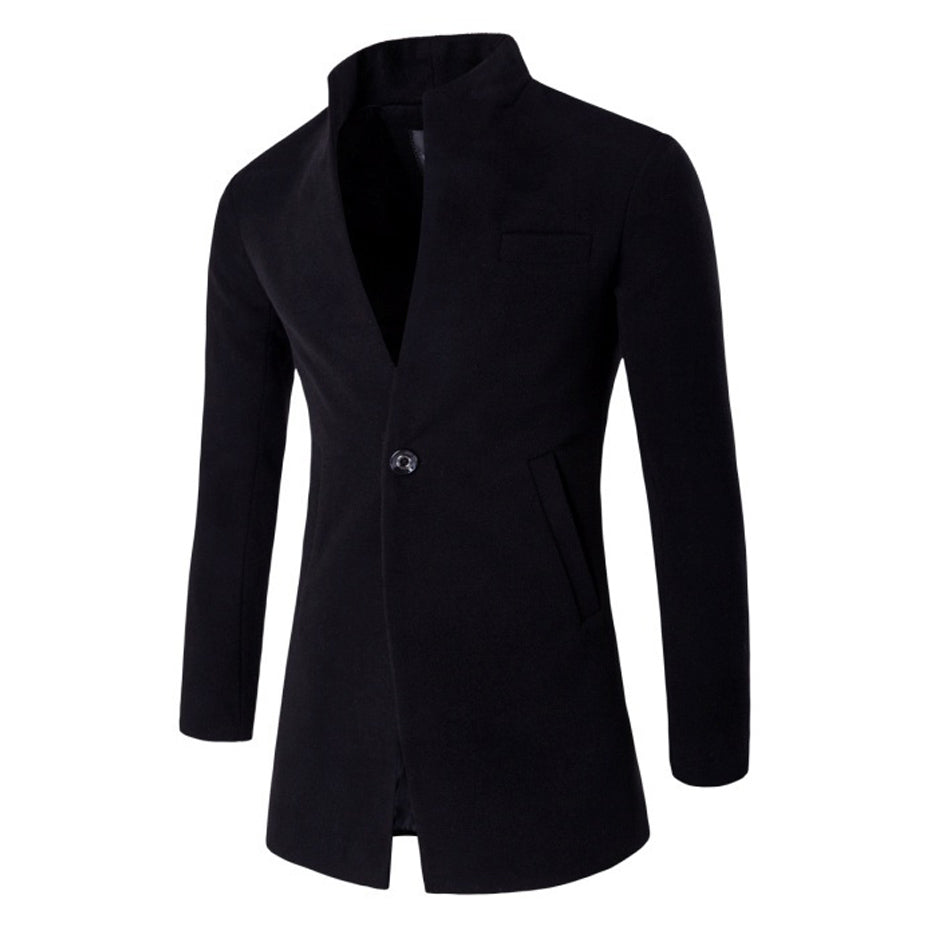 Autumn To Winter Wool Windbreaker For Men