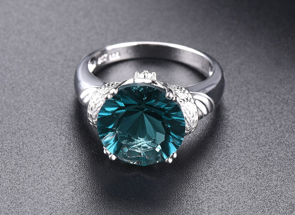 Classic Design Wedding Ring With 925 Gemstone Silver