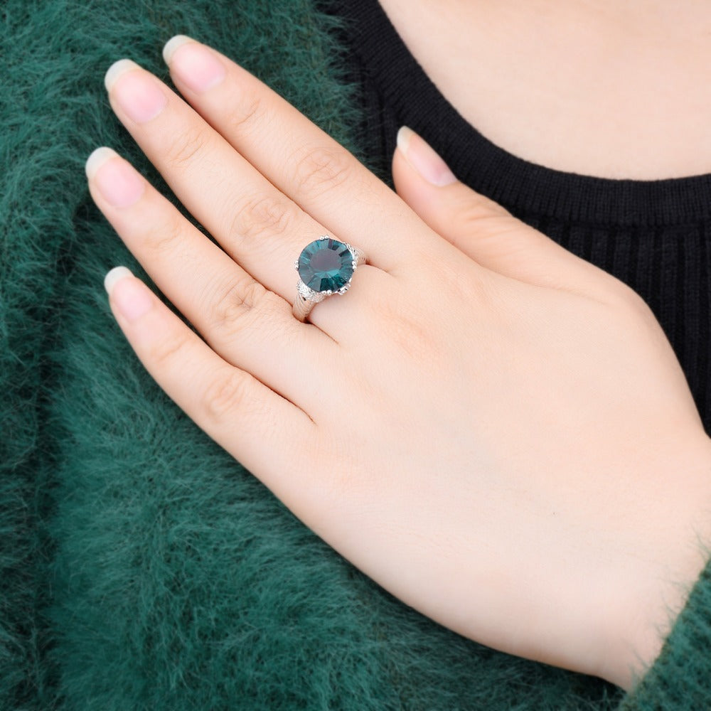 Classic Design Wedding Ring With 925 Gemstone Silver